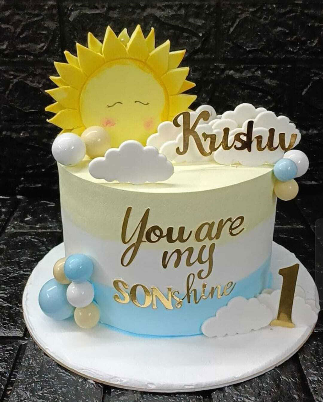 You Are My Sunshine Kids Birthday Cake