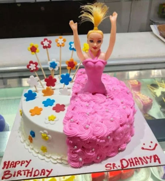 Princess Doll Theme Birthday Cake