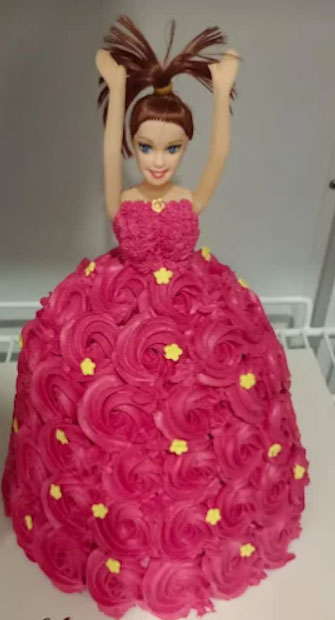 Elegant Princess Doll Birthday Cake