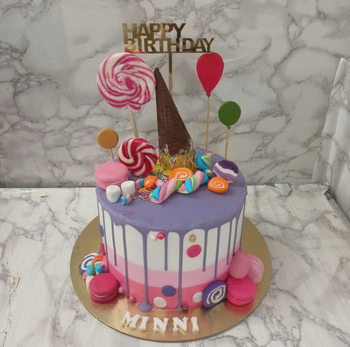 Premium Candy Theme Designer Birthday Cake